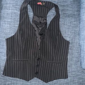 Pin stripe vest top